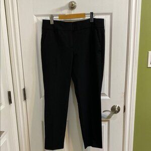 LOFT Ann Taylor Marisa Black Fitted Ankle Trousers Women’s Size 10 Pockets